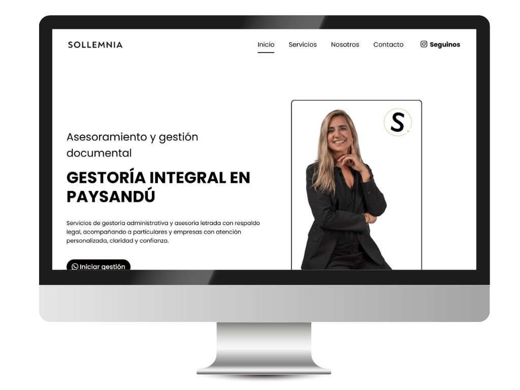 Diseño de página web profesional para inmobiliaria en Uruguay - Moderna Webs
